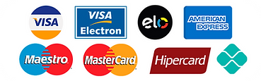 PilotePay aceitamos todas as bandeiras de cartão